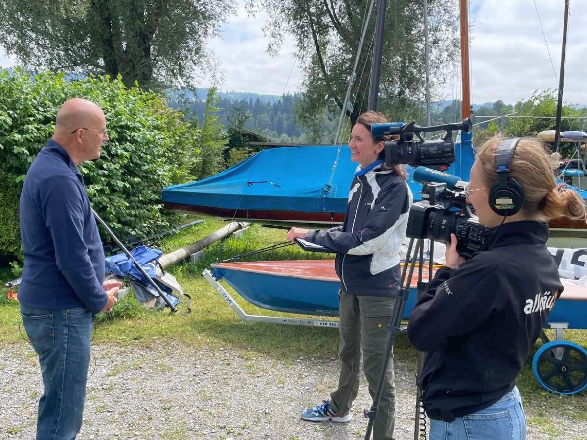 TV Allgäu beim Training der Seggerlinge für die German Open 2024